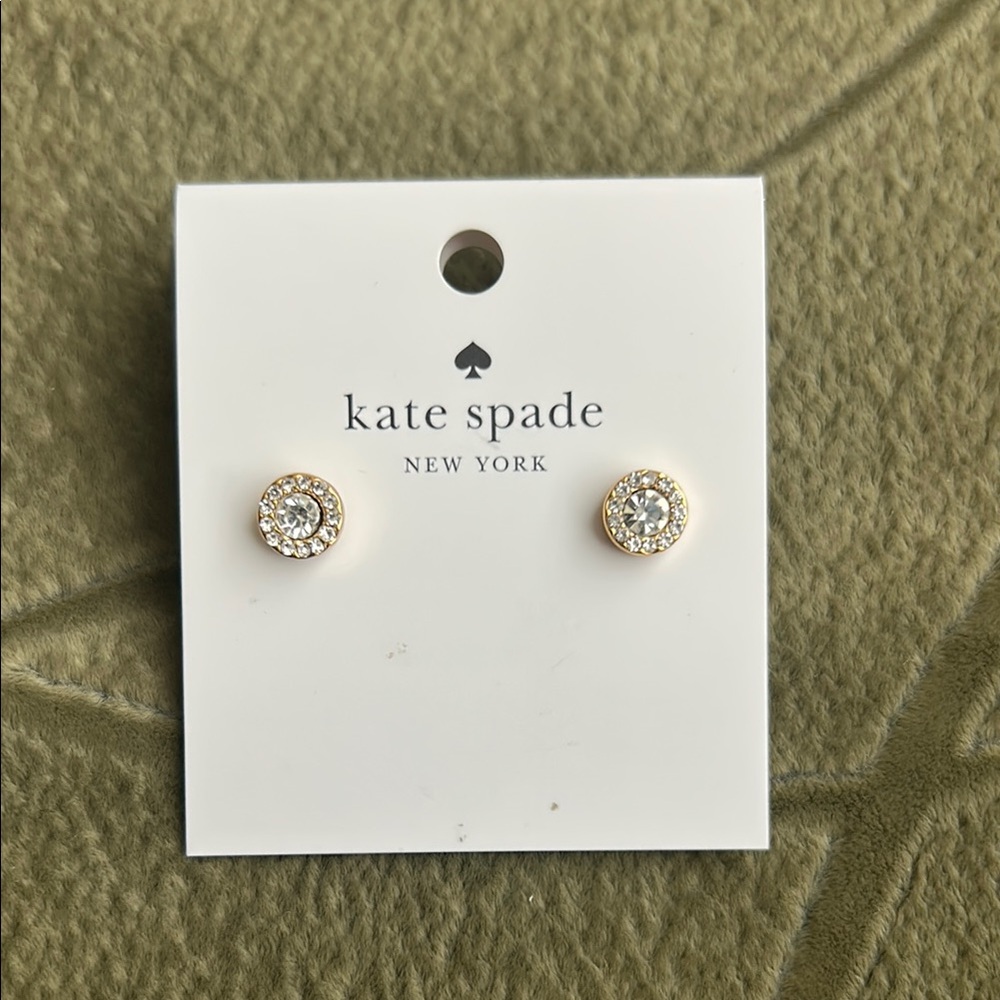 Kate Spade Sparkling Gold Stud Earrings